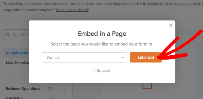 Embed in a page