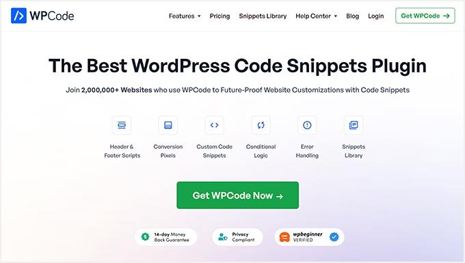 WPCode - Best WordPress Code Snippets Plugin