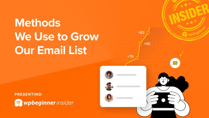 Methods we use at WPBeginner to grow our email list